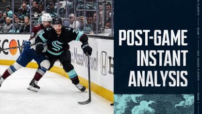 post game instant analysis by the numbers colorado avalanche at seattle kraken game 3