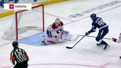 MTL@TBL: Kucherov scores goal against Jacob Fowler