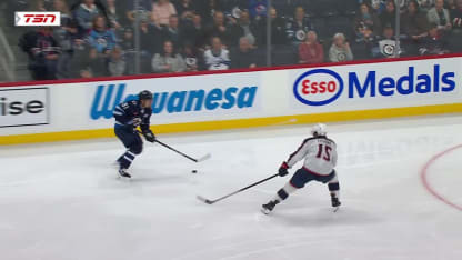 CBJ@WPG: Connor scores goal against Elvis Merzlikins