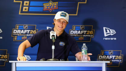 Ivar Stenberg at NHL Draft Media Day