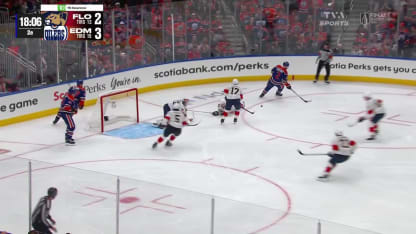 FLA@EDM: Bobrovsky effectue un bel arrêt contre Evan Bouchard