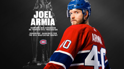 Joel Armia selected as the team candidate for the Bill Masterton trophy