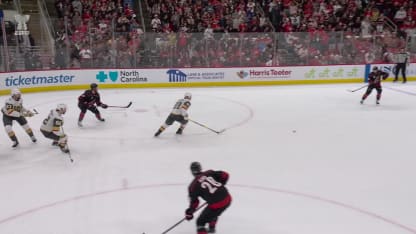 VGK@CAR: Aho scores goal against Carter Hart
