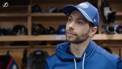 Oliver Bjorkstrand | Pregame at Toronto Maple Leafs