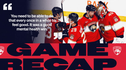 RECAP: Panthers 6, Senators 3