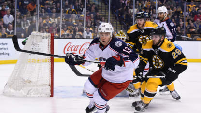 Cam Atkinson Blue Jackets Boston Bruins 001