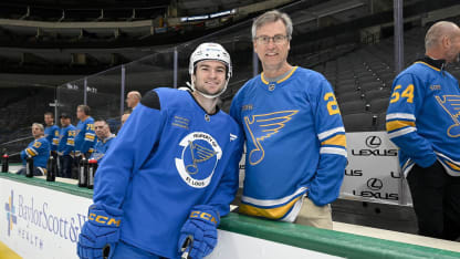 Dave Snuggerud's first Dads' Trip with the Blues