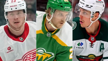 Veckans tre svenska stjärnor i NHL Lucas Raymond Jonas Brodin Joel Eriksson Ek