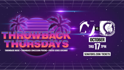 Sens Set-up: Throwback Thursday vs New Jersey Devils