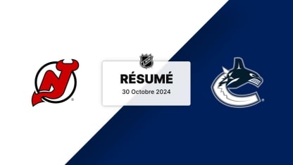 NJD vs VAN | Résumé 30/10/24