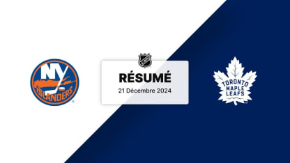 NYI vs TOR | Résumé 21/12/24