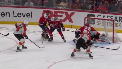 PHI@WSH: van Riemsdyk scores goal against Dan Vladar