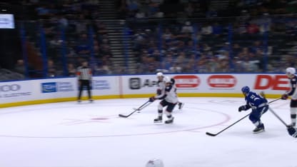 CBJ@TBL: Fabbro scores empty-net goal