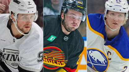 Veckans tre svenska stjärnor i NHL Adrian Kempe Erik Brännström Rasmus Dahlin