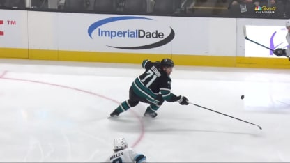 UTA@SJS: Celebrini scores goal against Vitek Vanecek