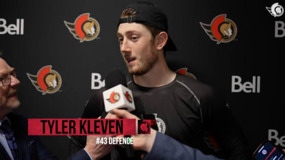 Tyler Kleven dispo médias après le match contre SJS