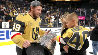 Barbashev VGK 2023 Cup with family
