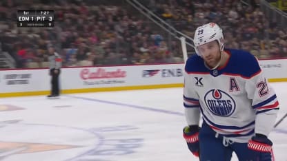 Draisaitl with the nifty backhand