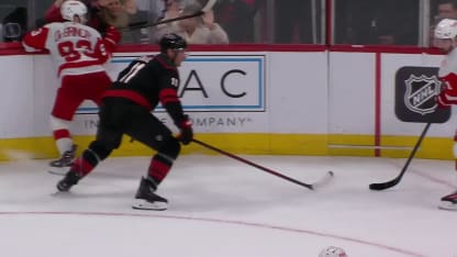 DET@CAR: Martinook scores empty-net goal