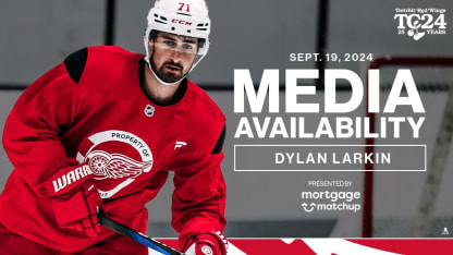 Dylan Larkin Training Camp Media | Sept. 19, 2024 