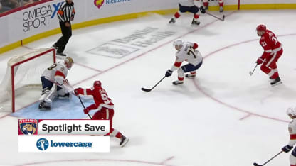 DET@FLA: Tarasov with a great save against Alex DeBrincat