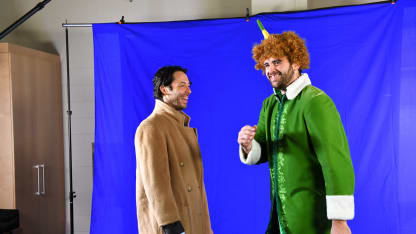 Holiday E-card Elf shoot Matt Cullen Tom Sestito Dad Buddy the Elf