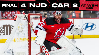 DEVILS VS HURRICANES 11/21/24 GAME STORY