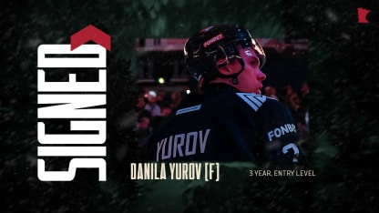 MINNESOTA WILD SIGNS FORWARD DANILA YUROV TO ENTRY-LEVEL CONTRACT 051625