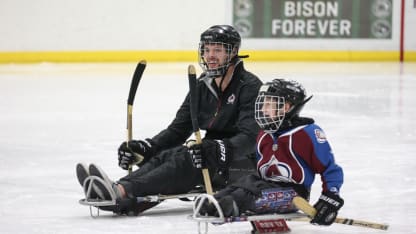 Spencer Martin Sled Hockey Warrior Avalanche Community Charity scrimmage February 6, 2017