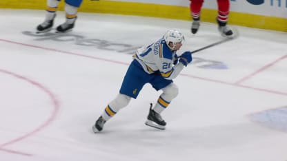 STL@CAR: Snuggerud doubles up to give the Blues the lead