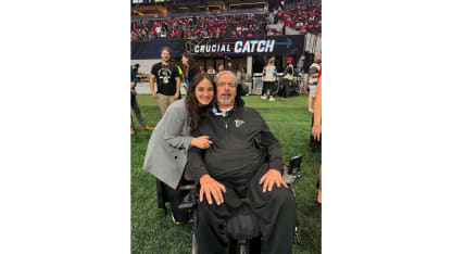 Tate Fox with Father at Falcons game