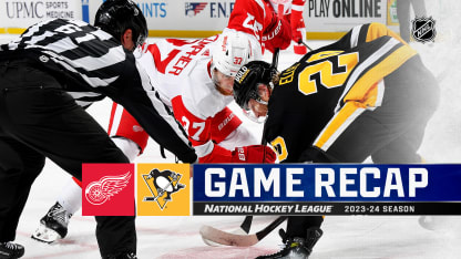 Detroit Red Wings Pittsburgh Penguins game recap April 11