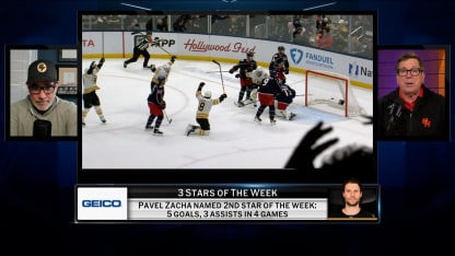 Pavel Zacha named 2nd Star of the Week