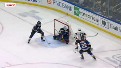 Thomas Chabot with a Goal vs. St. Louis Blues