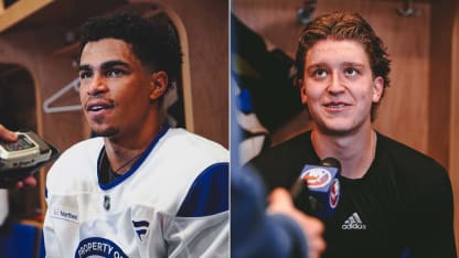 George and Ritchie Carry NHL Experience, Childhood Memories Together into Isles Development Camp