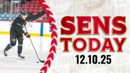 Sens Today: One Last Practice Before Hitting the Road