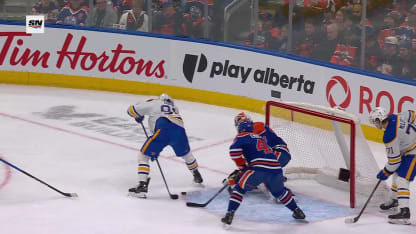 Doan scores between his legs