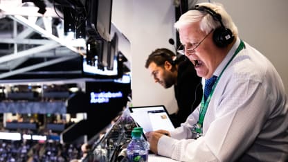 Joe Bowen during 2018 broadcast for Sitting Down With 121625