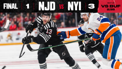 DEVILS VS ISLANDERS 2/6/26 GAME STORY