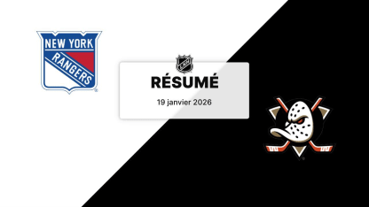 NYR vs ANA | Résumé | 19/01/26