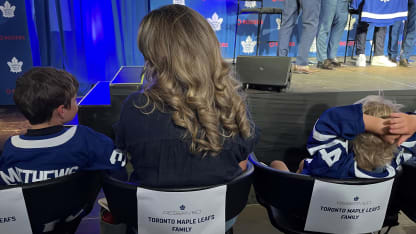 Tavares family at presser