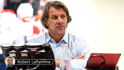 Marc Bergevin Habs badge Laflamme