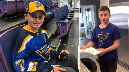 Holy S---! Jayden makes it to St. Louis for Game 7