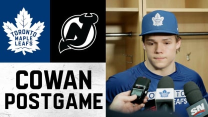 Easton Cowan | Post Game at New Jersey Devils | March 4, 2026