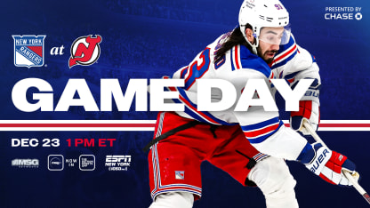 Rangers at Devils: Pregame Notes | 12.23.24