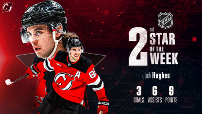 Jack Hughes 2nd Star