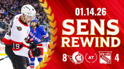 Sens Rewind: Four Goal First Propels Sens over Rangers 