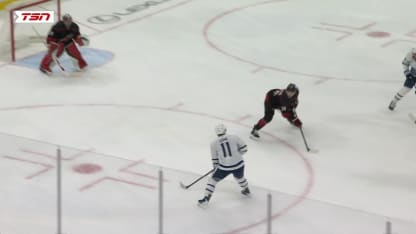 TOR@CAR: Matthews scores goal against Frederik Andersen