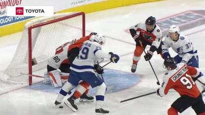 Holmberg strikes first