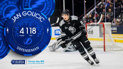 Lightning select D Jan Golicic with the 118th overall pick in the 2024 NHL Draft